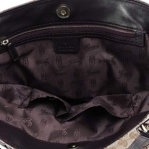 1:1 Gucci 247237 Gucci Charm Medium Tote Bags-Coffee Fabric